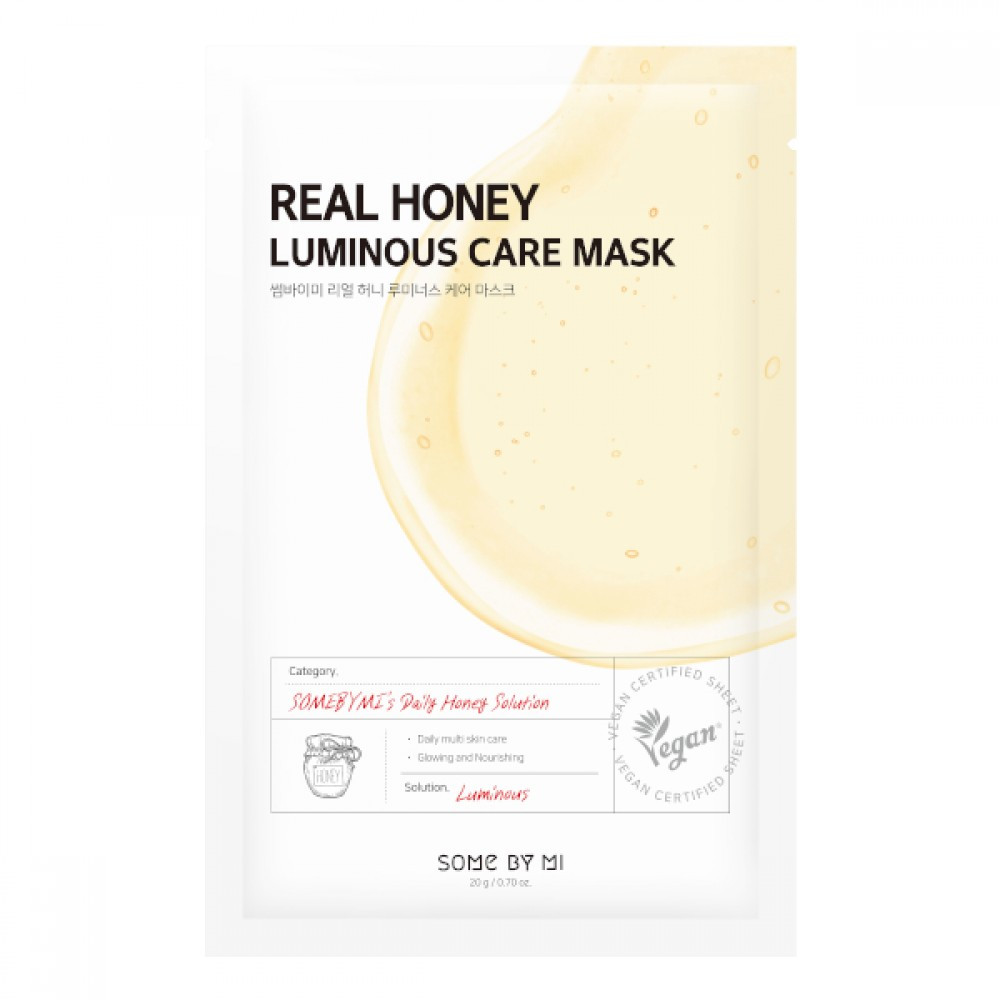 Тканинна маска з медом Some By Mi Real Honey Luminous Care Mask 20 г