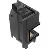 КАМІННА ТОПКА KRATKI MBM 10 ЛАВА BS ГНУТЕ СТЕКЛО (10,0 кВт), фото 4