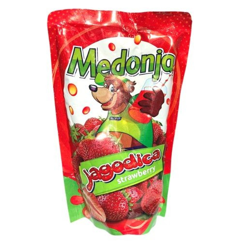 Напій соковмісний MEDONJA Strawberry - полуниця, 0.2 л, 23 шт/ящ