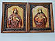 Пара икон Святейшего Сердца Иисуса и Непорочного Сердца Марии, венчальная пара, икона из дерева 30х21см - фото 4 - id-p1856406605