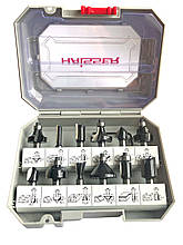 Набір фрез для ручного фрезера 12 шт. HAISSE