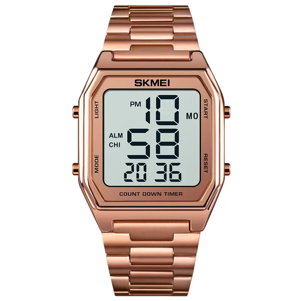 Skmei 1735 наручний годинник рожеве золото