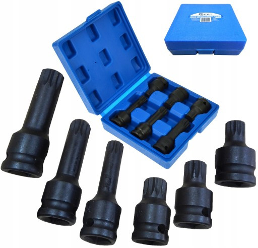 Головки ударні Silver 1/2" M14-M18/1 комплект - 6 шт. (SilverM14-M18/1), фото 1