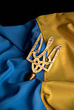 Набір для встановлення прапору у формі герба, навершя на прапор і тримач, чорний патина, фото 4