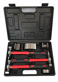 Набір молотків для рихтування 7 предметів Silver