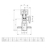 Кран приладовий ITAL 1/2" х 1/2" (ID231113), фото 5