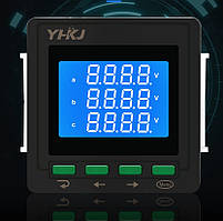 Трифазний ватметр YH120Y-D змінного струму з РК дисплеєм + три трансформатори струму
