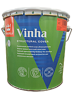 Tikkurila Vinha - кроющий полуматовый антисептик для деревянных фасадов (База VC), 2,7 л