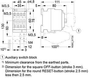 Контактор CES 12.10 (5,5 kW) 230V AC, 1НВ, 4646522 ETI, фото 4