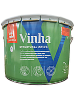 Tikkurila Vinha - кроющий полуматовый антисептик для деревянных фасадов (База VC), 9 л