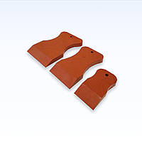 Набір шпателів гумових (3шт) червоний