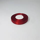Стрічка атласна, 1 см, червона, 23 м - рулон, фото 2