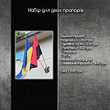 Набір у формі герба для встановлення двох прапорів, навершя на прапор і тримач, сірий, фото 4