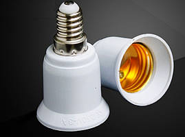 Перехідник цоколь E14 на E27