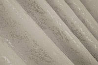 Шторная ткань лен мрамор, коллекция "Pavliani". Цвет серо-бежевый. Код 1177ш