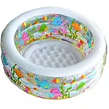 Дитячий надувний басейн Акваріум Intex 58480, 152 х 56 см, 360 л, надувне дно, фото 5