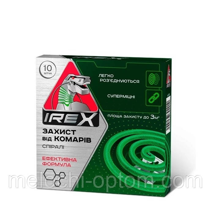 Спіралі від комарів IREX 10шт/уп, захист від комарів на відкритому повітрі.