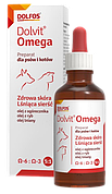 Долвіт Омега Долфос рідка вітамінна добавка з Омега-3 І Омега-6 для вовни і шкіри кішок і собак, 50 мл