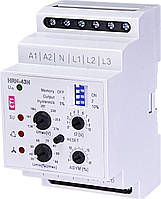 Реле контроля напряжения HRN-43N 400V AC (3F, 2x16A, AC1) с нейтралью ETI