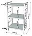 Стеллаж 3 полиці Квадро ЛОФТ Метал-Дизайн купити в Одесі, Україні, фото 10