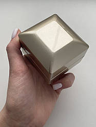 Коробочка для каблучки з підсвічуванням Marry Me - Футляр скринька квадратноЇ форми для пропозиції або весілля Золото