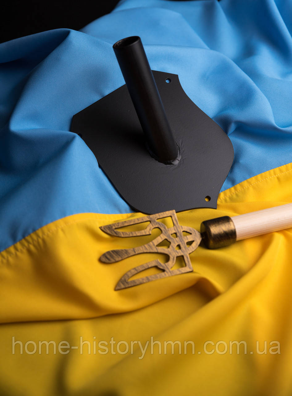Набір для встановлення прапорНабір для встановлення прапораа Тримач для прапора вуличний Щит Навершення на прапор Кронштейн ЧОРНИЙ