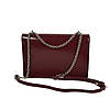 Сумка жіноча "Богема" натуральна шкіра, бургунді з тисненням "Портофіно", фото 3