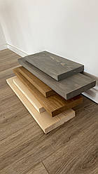 Декоративні навісні полички з натурального дерева, 40см