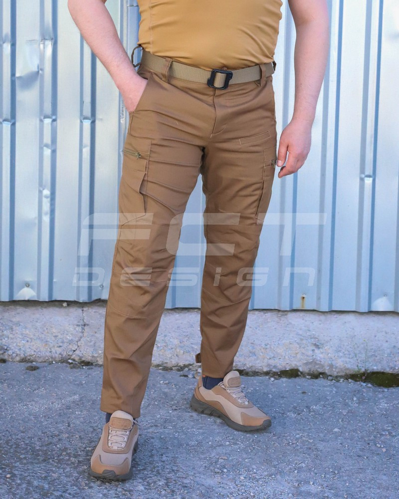 Штани джинси тактичні стрейч канвас ХБ койот, фото 1