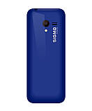 Телефон кнопочний з інтернетом з java з opera mini з великим екраном з потужною батареєю Sigma Lider синій, фото 2
