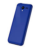 Телефон кнопочний з інтернетом з java з opera mini з великим екраном з потужною батареєю Sigma Lider синій, фото 3