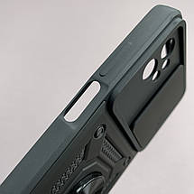 Чохол для Motorola G32 протиударний із шторкою з кільцем чохол на телефон моторола г32 чорний crt, фото 3