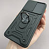 Чохол для Motorola G32 протиударний із шторкою з кільцем чохол на телефон моторола г32 чорний crt, фото 6