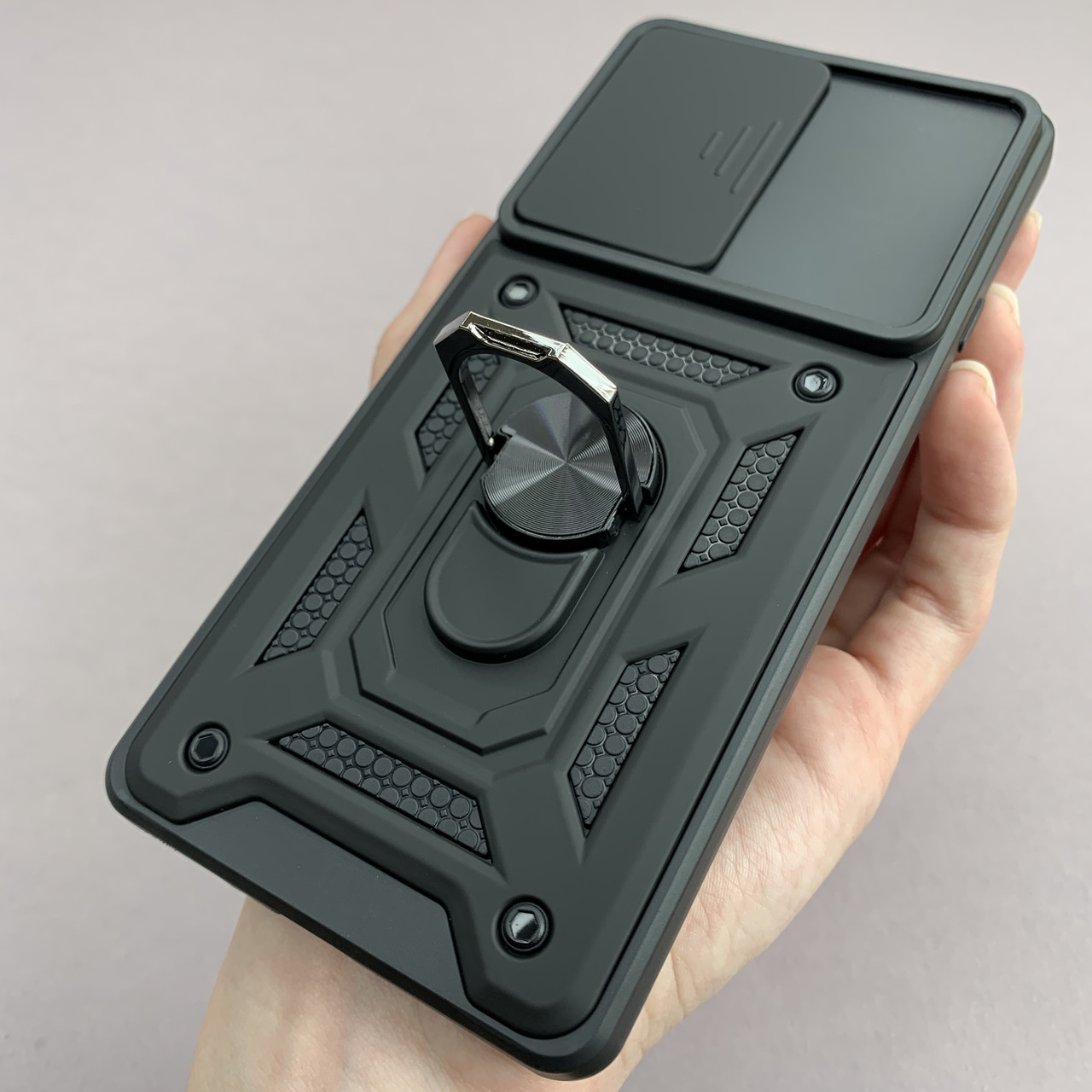 Купить Чехол для Motorola Edge 20 противоударный со шторкой с кольцом ...