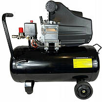 Компресор масляний для СТО 50л Eurotec EUAC-50 50л 8 бар масляний компресор побутовий, фото 3