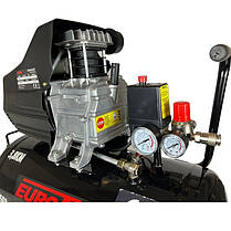Компресор масляний для СТО 50л Eurotec EUAC-50 50л 8 бар масляний компресор побутовий, фото 2