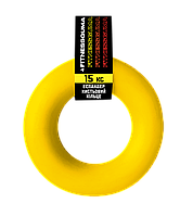 FITNESSGUMA Еспандер кистьовий кільце (15 кг) жовтий