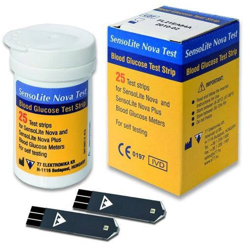 Купить Тест-полоски SensoLite Nova 25 шт, цена 414 грн — Prom.ua (ID ...