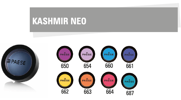 Коллекция теней для глаз Kashmir Neo Paese однотонные матовые