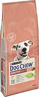 Сухой полнорационный корм Purina Dog Chow для взрослых собак склонных к аллергии с лососем 14 кг