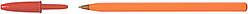 Ручка кулькова BIC Orange Оранж 0,8 мм червона корпус помаранчевий пластик