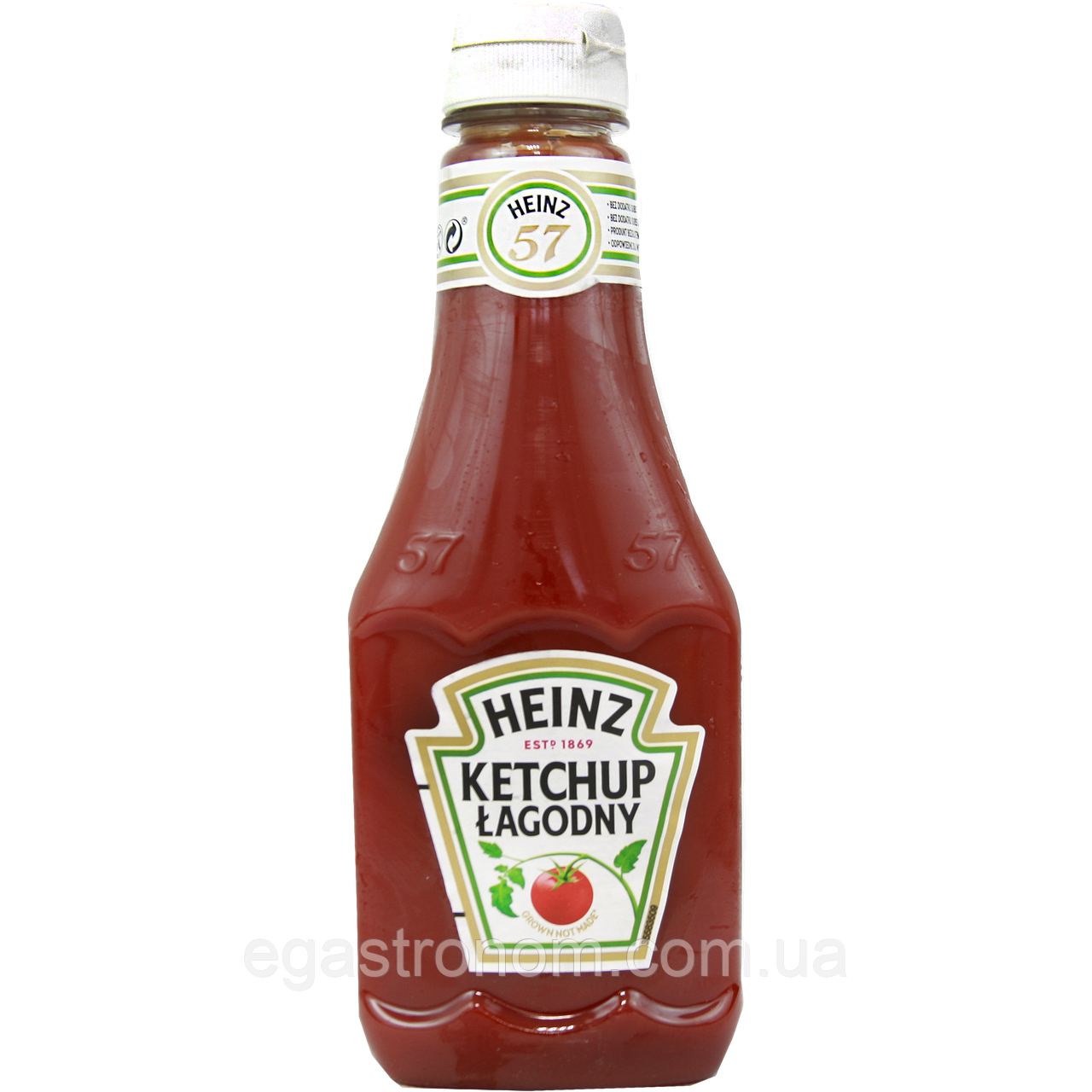 Кетчуп лагідний Хайнц Heinz lagodny 450g 15шт/ящ (Код: 00-00014522)