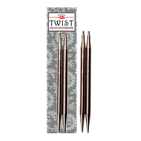 Съемные стальные спицы ChiaoGoo (Чиагу) TWIST Lace 10 см. № 1,75 мм (M) (для ручной вязки) (7504-00)