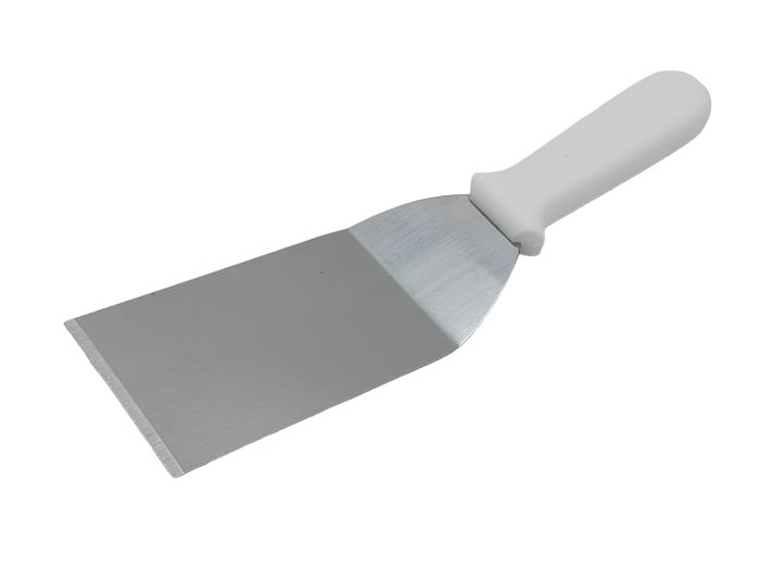 Шпатель різак для тесту з нержавіючої сталі Скребок дільник кондитерський вигнутий L 29 cm / 18 * 8 cm, фото 1