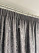 Софт мармур штори комплект №3 темно-сірі, мікро-софт жаккард, 2 штори, фото 5
