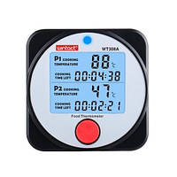 Термометр цифровой для барбекю гpиля 2-х канальный Bluetooth, -40-300°C WINTACT WT308A Shop