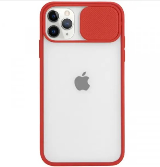 Чохол накладка Matte Color Case Camshield для iPhone 12 Pro Max Red, фото 1