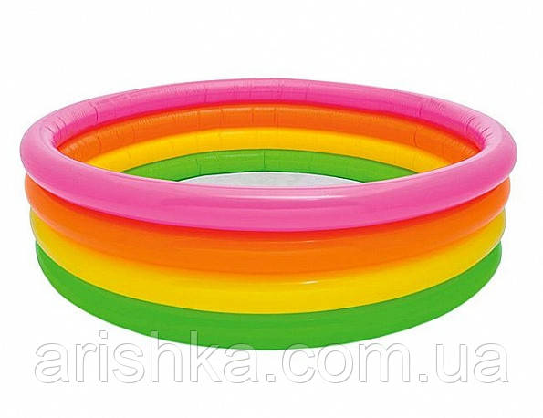 Дитячий надувний басейн Intex 56441 Веселка Інтекс