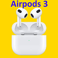 Беспроводные Bluetooth наушники Iphone Apple AirPods 3 Блютуз iOS и Android White earpods wireless earbuds