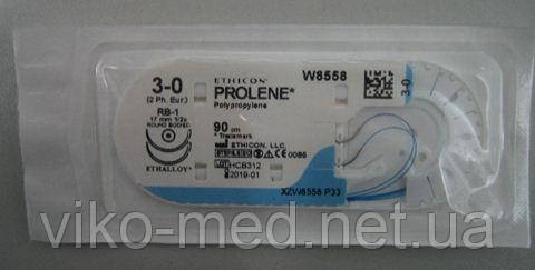 Пролен (PROLENE) 3-0 колющая, 2 иглы, 31 мм, 1/2, нить 90см: продажа ...